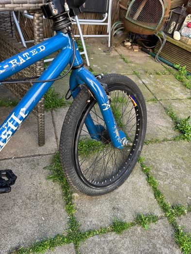 Blue BMX Bike- X Rated Hustle