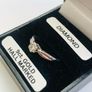 Vintage 9ct White Gold Diamond Solitaire Engagement Ring Image 4