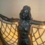 Art Deco Style Winged Woman Lamp Signed Rosa 2003 Image 5