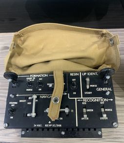 WW2 1940s RAF Lancaster Bomber Air Ministry Lighting Control Panel RAF 5C/3108