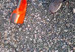 Husqvarna battery powered pole hedge trimmer