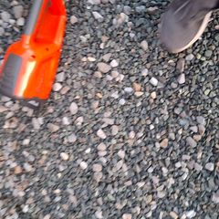 Husqvarna battery powered pole hedge trimmer