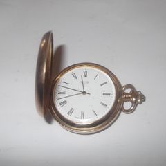 a gold plated pocket watch working by FOCUS swiss made