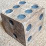 Large Wooden Dice Cube - 12.9cm (5.11in) Image 2