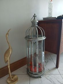 Xl Candle lantern Metal 3ft
