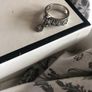costume ring with dangely stone Image 3
