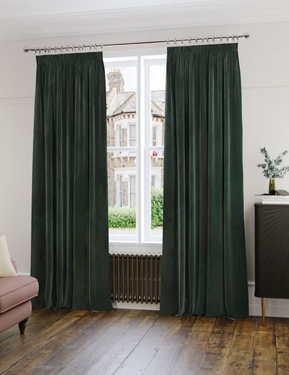 Marks and Spencer Velvet  Ultra Thermal Curtains Pair RRP e189