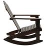Garden Rocking Chair Wood Brown Image 6