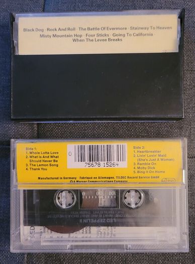 Led Zeppelin cassette tapes