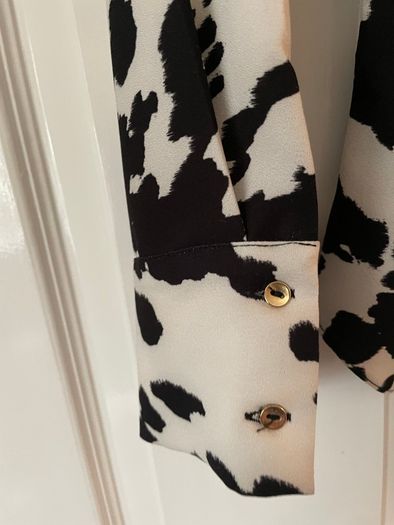 Zara Cow Print Blouse - Size S