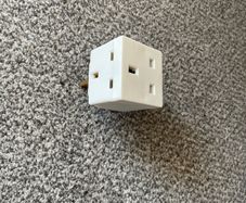 Double plug adapter power socket