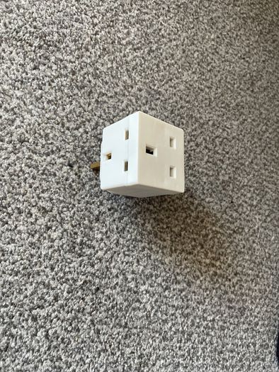 Double plug adapter power socket