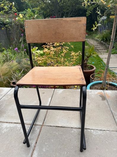 Pair of mid century industrial chair