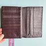 Vogue Italy leather passport case brown Image 4
