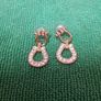 Vintage Horseshoe Diamond Earrings Image 2