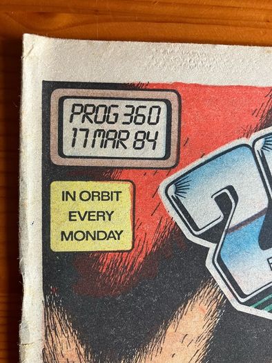 Comic: '2000AD' no. 360 (17/03/1984)
