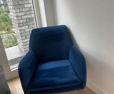 Blue armchair