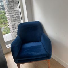 Blue armchair