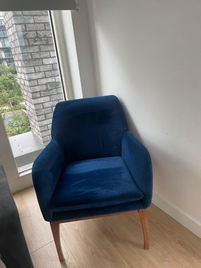 Blue armchair
