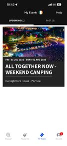 All Together Now (ATN) weekend camping ticket