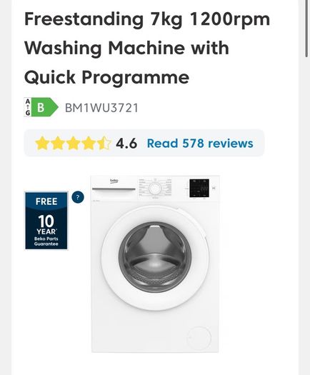 Beko Washing Machine