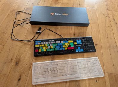 Editors Keys Adobe Premiere Pro Backlit Keyboard and Dust Cover