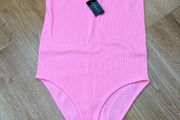 Brand New Pink Strappy Body Suit XS S