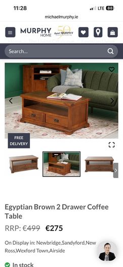 Egyptian coffee table. New zeeland pine.