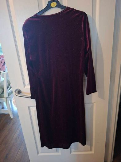 Wine Glitzy dress