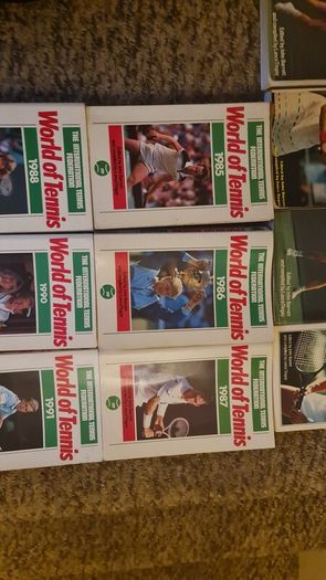 Tennis books ,11 books ranging from 1981-1992