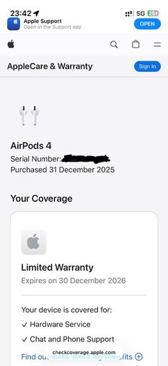 AirPods 4 (without ANC)