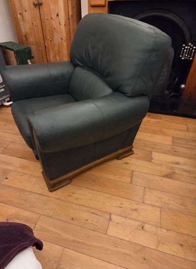 Leather armchair