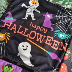 Set of x2 Halloween Cushion Covers and x2 Pillowcases