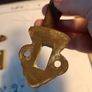 Antique Thumb Brass Lock with Door Furniture Image 9