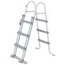 Splasher Pool with 4-Step Ladder 350x90 cm Grey Image 4