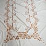 Hand Embroidered Lace Linen Tablecloth and 12 Napkins Image 4