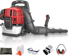 Backpack Leaf Blower - Powerful 65cc  Petrol  2 Stroke Engine - Extra Padded Back Support Straps - Ex Demo & Graded Models Available