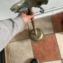 antique brass ashtray stand Image 6