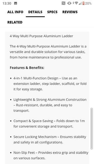 Brand new ladder for sale