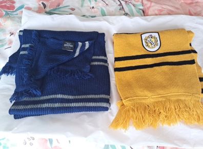 Two Harry potter scarves