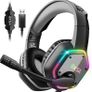 USB Gaming Headset for PC - Computer Headphones with Microphone/Mic Noise Cancelling, 7.1 Surround Sound Wired Headset & RGB Light - Gaming Headphones for PS4/PS5 Console Laptop MULTIPLE COLOURS AVAILABLE, SEE PHOTOS (FREE POSTAGE) Image 2