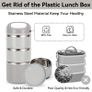 Lille Home 3-Layer Stainless Steel Lunch Box. Image 3