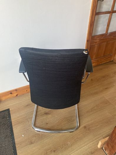Black Office Chair with Armrests