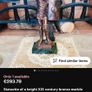 Statuette of a knight XIX century solid bronze and marble Image 8