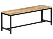 Dining Bench 120 cm Solid Rough Mango Wood