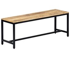Dining Bench 120 cm Solid Rough Mango Wood