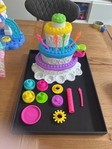 play doh sweet mountain cake set