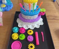 play doh sweet mountain cake set