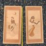 Pair of Decorative Wooden Marquetry Panels Image 2