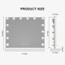 Hollywood Vanity Mirror with Lights, 50x42cm Large Lighted Makeup Mirror with 14 Dimmable LED Bulbs, Touchscreen Control, Cosmetic Tabletop Mirror for Bedroom, Dressing Room (FREE SHIPPING) Image 5